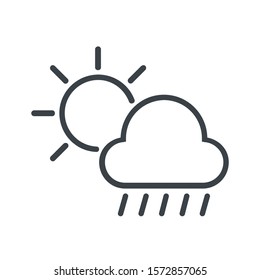 rain icon  vector illustration logo template for many purpose. Isolated on white background.