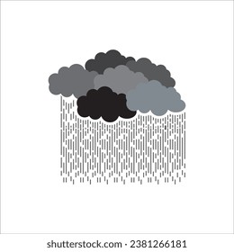 RAIN ICON VECTOR ILLUSTRATION SYMBOL DESIGN