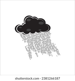 RAIN ICON VECTOR ILLUSTRATION SYMBOL DESIGN