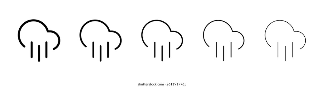 Rain icon Vector logo sign