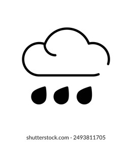Rain icon vector stock illustration