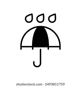 Rain icon vector stock illustration