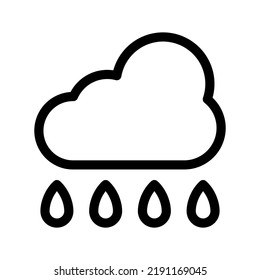 Rain Icon Vector Symbol Design Illustration