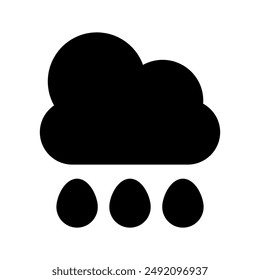 Rain Icon Vector Symbol Design Illustration