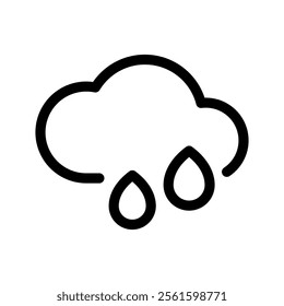 Rain Icon Vector Symbol Design Illustration