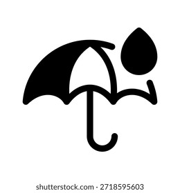 Ilustração de design de símbolo de vetor de ícone de chuva