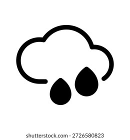 Rain Icon Vector Symbol Design Illustration