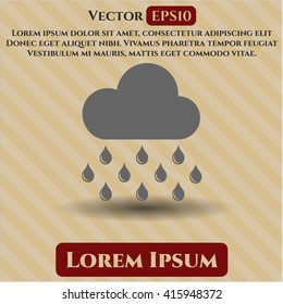 rain icon vector symbol flat eps jpg app web concept website