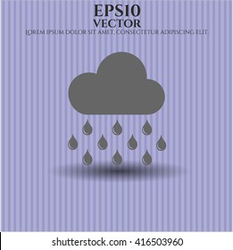 rain icon vector symbol flat eps jpg app web concept website