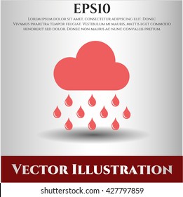 rain icon vector symbol flat eps jpg app web concept website