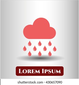 rain icon vector symbol flat eps jpg app web concept website