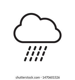 rain icon vector symbol template