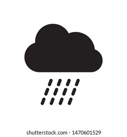 rain icon vector symbol template