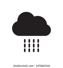 rain icon vector symbol template