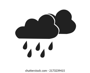 rain icon vector with trendy design