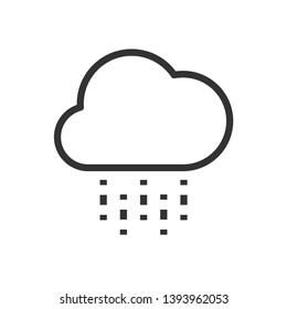 Rain Icon. Weather Element Illustration As A Simple Vector Sign & Trendy Symbol for Design and Websites, Presentation or Mobile Application.