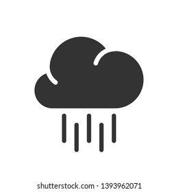 Rain Icon. Weather Element Illustration As A Simple Vector Sign & Trendy Symbol for Design and Websites, Presentation or Mobile Application.