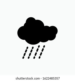 Rain Icon. Weather Element Illustration As A Simple Vector Sign & Trendy Symbol for Design and Websites, Presentation or Apps Element.