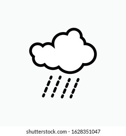 
Rain Icon. Weather Element Illustration As A Simple Vector Sign & Trendy Symbol for Design and Websites, Presentation or Apps Element.