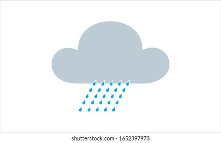 Rain icon for weather forecasting and precipitation