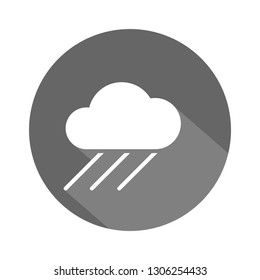Rain Icon. Weather Illustration As A Simple Vector Sign & Trendy Symbol for Design and Climate Websites or Mobile App.