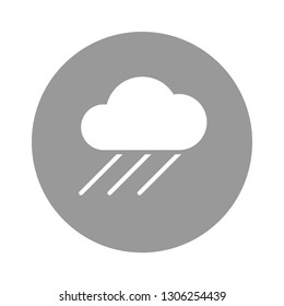 Rain Icon. Weather Illustration As A Simple Vector Sign & Trendy Symbol for Design and Climate Websites or Mobile App.