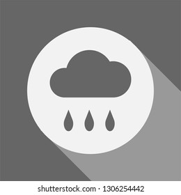 Rain Icon. Weather Illustration As A Simple Vector Sign & Trendy Symbol for Design and Climate Websites or Mobile App.