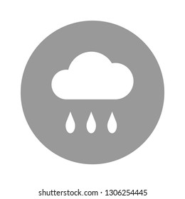 Rain Icon. Weather Illustration As A Simple Vector Sign & Trendy Symbol for Design and Climate Websites or Mobile App.