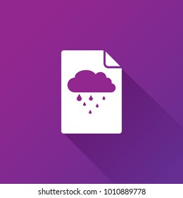 rain icon. weather sign