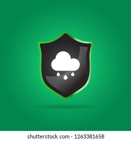 rain icon. weather sign