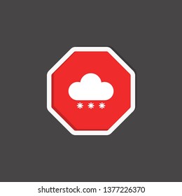 rain icon. weather sign