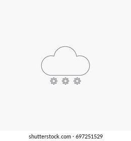 rain icon. weather sign