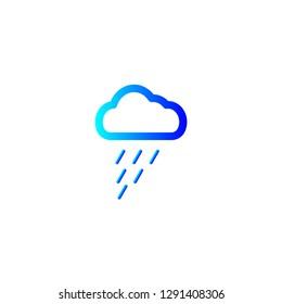 Rain icon for web and mobile.Weather icon.Cloud.