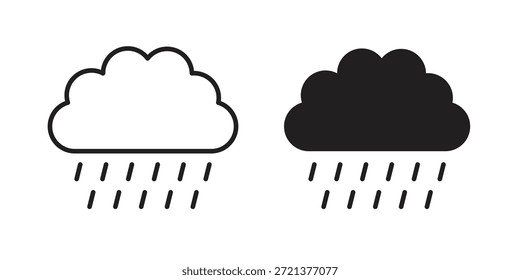 Rain icons sign vectors. suitable for web, app, infographic, etc