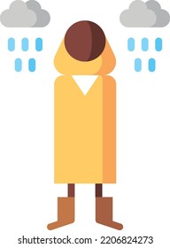 rain isolated design element stock illustration. Vector on a white background