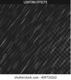 Rain isolated realistic effect can also be used as snow. Natural downpour weather rainfall.