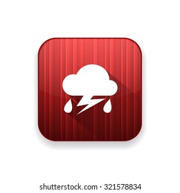 rain lightning icon
