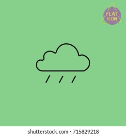 rain line icon