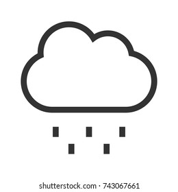 Rain line icon. Icon for ui