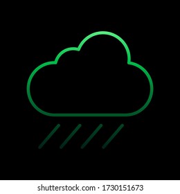 rain line nolan icon. Simple thin line, outline vector of camping icons for ui and ux, website or mobile application