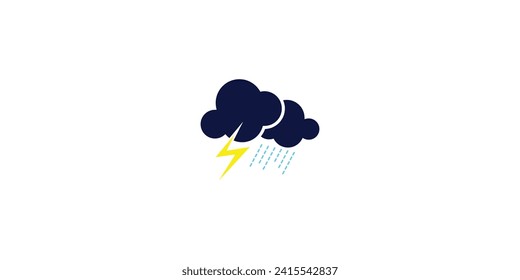 Rain logo design with modern concept| Simple rain logo| premium vector