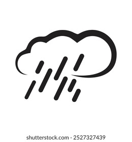 Rain logo design with modern concept| Simple rain logo| premium vector