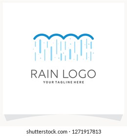 Rain Logo Design Template Inspiration