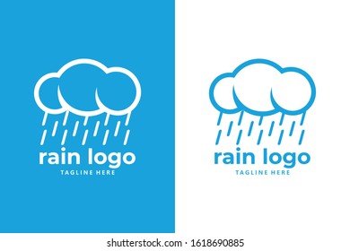 rain logo icon vector isolated