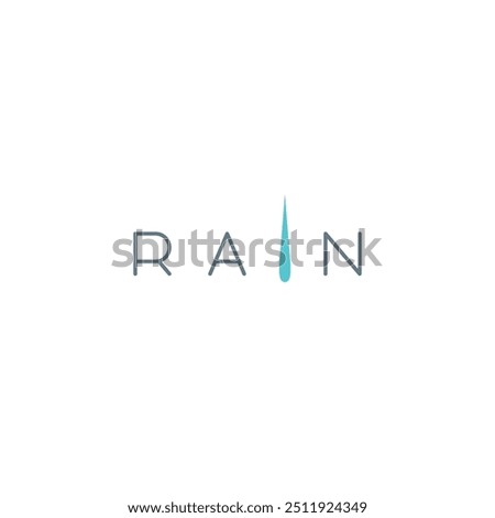 Rain Logo Vector Illustration. Rain Icon