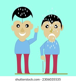 Rain Man Fun Vector Art Content