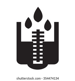 rain meter icon Illustration design