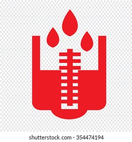 rain meter icon Illustration design