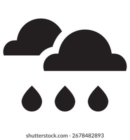Rain Modern Vector Icon – Minimal Illustration Symbol Template for Web Mobile App UI Design