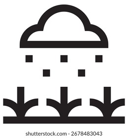 Rain Modern Vector Icon – Minimal Illustration Symbol Template for Web Mobile App UI Design